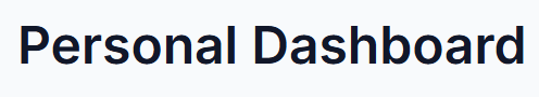 Png of Personal Dashboard